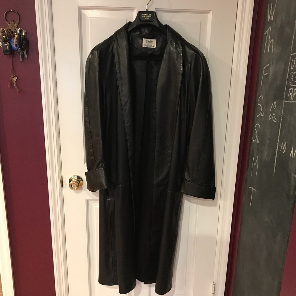Womans leather coat. Maxima for Saks Fifth Avenue